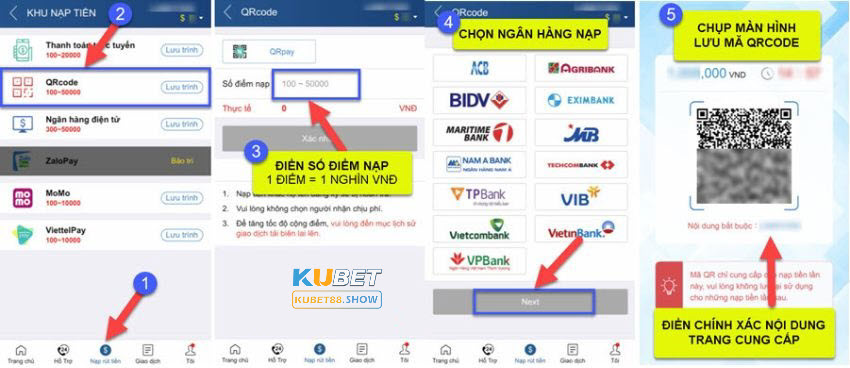 Cn3789 Hướng dẫn nạp tiền tại Kubet nhanh chóng