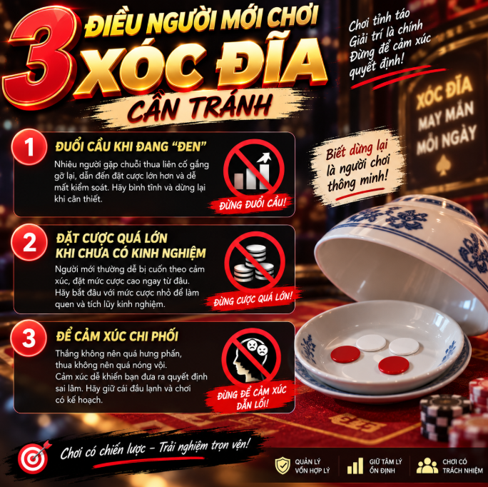3 điều người chơi xóc đĩa cần tránh