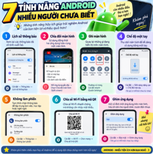 7 tính năng Android nhiều người chưa biết